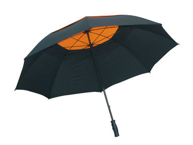 Зонт типа гольф MONSUN, цвет чёрный, оранжевый - 56-0104174- Фото №3