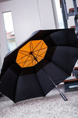 Зонт типа гольф MONSUN, цвет чёрный, оранжевый - 56-0104174- Фото №4
