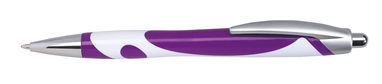 Ручка кулькова MODERN, колір білий, ліловий - 56-1101115- Фото №1