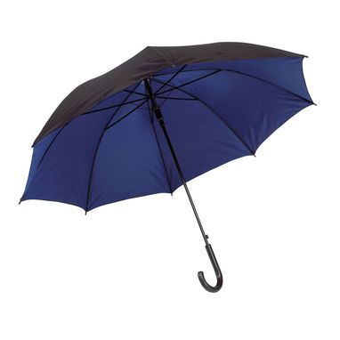 Зонт автоматический DOUBLY, цвет чёрный, синий - 56-0103070- Фото №1
