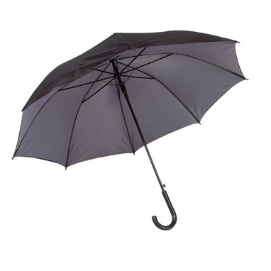 Зонт автоматический DOUBLY, цвет чёрный, серый - 56-0103075- Фото №1