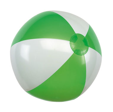 Надувний м'яч ATLANTIC, колір зелений, білий - 56-0602079- Фото №1