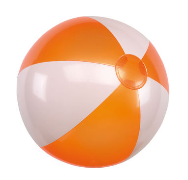 Надувной мяч ATLANTIC, цвет оранжевый, белый - 56-0602080- Фото №1