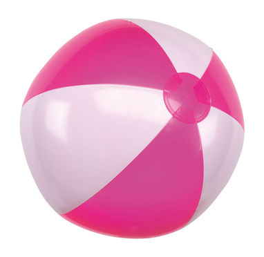 Надувний м'яч ATLANTIC, колір рожевий, білий - 56-0602081- Фото №1