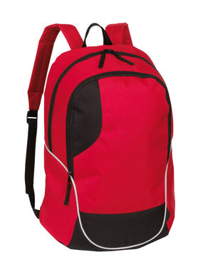 Рюкзак CURVE, колір червоний, чорний - 56-0819530- Фото №1