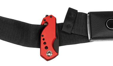 Нож для аварийных ситуаций DISTRESS, цвет красный, чёрный - 56-0301136- Фото №4