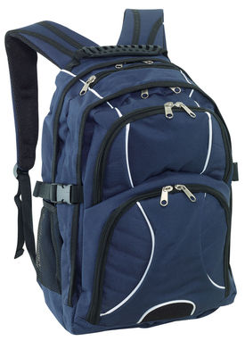 Рюкзак HIGH-CLASS, колір синій, чорний - 56-0819570- Фото №1
