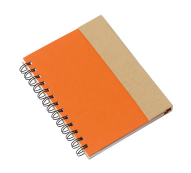 Блокнот MAGNY, цвет оранжевый, натуральный цвет - 56-1103214- Фото №1