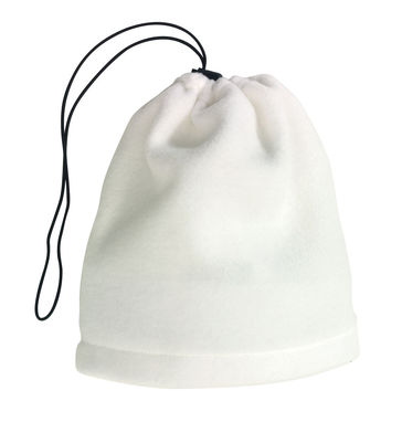 Флісовий шарф-шапка VARIOUS, колір білий - 56-0702720- Фото №1