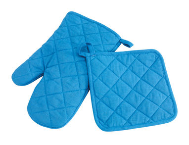 Комплект рукавиц для печи SECURE, цвет синий - 56-0306020- Фото №1