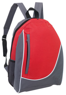 Рюкзак POP, цвет серый, красный - 56-0819582- Фото №1