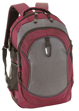 Рюкзак HIGH-CLASS, колір бордо, сірий - 56-0819604- Фото №1