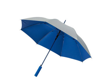 Зонт автоматический JIVE, цвет синий, серебристый - 56-0103330- Фото №1