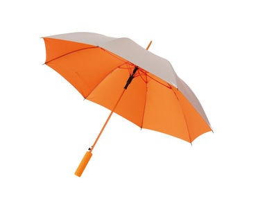 Зонт автоматический JIVE, цвет оранжевый, серебристый - 56-0103334- Фото №1