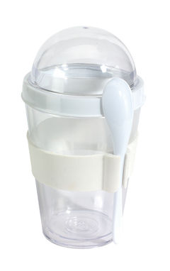 Контейнер для йогурту і мюслі CEREALS, колір білий - 56-0307042- Фото №1