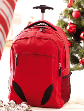 Рюкзак на колесиках TRAILER, цвет красный - 56-0219550- Фото №2