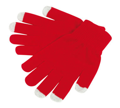 Перчатки тактильные CONTACT, цвет красный - 56-0702412- Фото №1