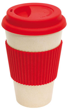 Кружка для кави ECO MUG, колір червоний - 56-0304187- Фото №1