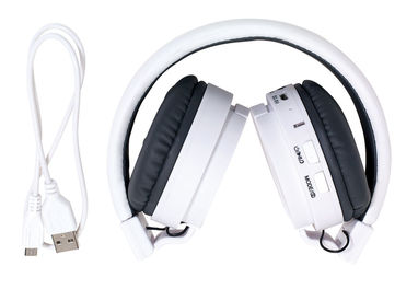 Навушники Bluetooth FREE MUSIK, колір білий - 56-0406216- Фото №1