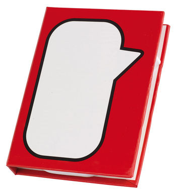 Коробка для заметок SPEECH BUBBLE, цвет красный - 56-1103049- Фото №1