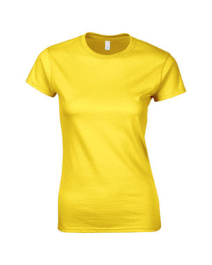 Футболка женская Softstyle Lady, цвет желтый  размер L - AP4716-02_L- Фото №1