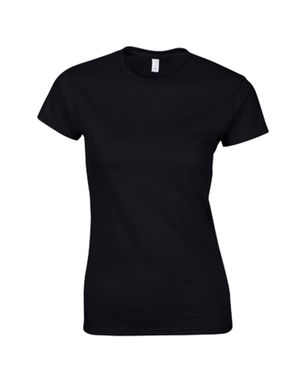 Футболка женская Softstyle Lady, цвет черный  размер XL - AP4716-10_XL- Фото №1