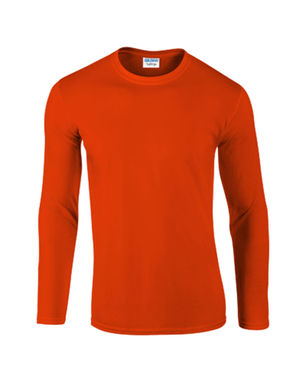 Футболка с длинным рукавом Softstyle Long Sleeve, цвет оранжевый  размер L - AP59135-03_L- Фото №1