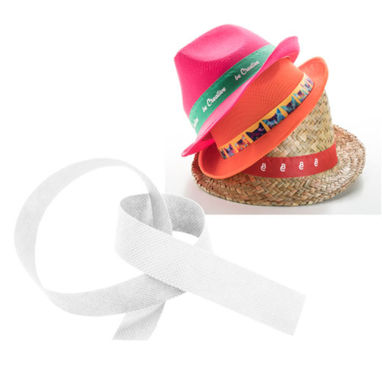 Сублимационная лента для соломенной шляпы Subrero, цвет белый - AP718139- Фото №1