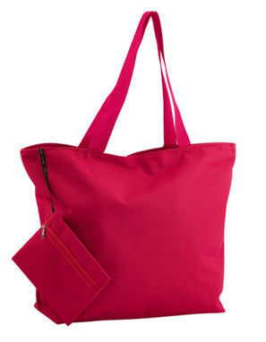 Пляжна сумка з косметичкою Monkey, колір червоний - AP731424-05- Фото №1