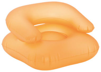 Пляжная надувная подушка в форме кресла Quasar, цвет оранжевый - AP731796-03- Фото №1