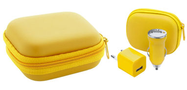 Набір для зарядки USB Canox, колір жовтий - AP741174-02- Фото №1