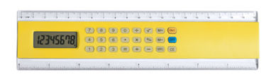 Линейка с калькулятором Profex, цвет желтый - AP741515-02- Фото №1