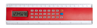 Линейка с калькулятором Profex, цвет красный - AP741515-05- Фото №1