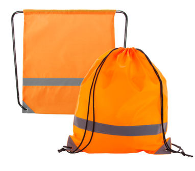 Рюкзак-мешок со светоотражателями Lemap, цвет оранжевый - AP741542-03- Фото №1
