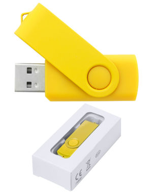 Флешка Survet 8GB, колір жовтий - AP741726-02_8GB- Фото №1