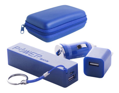 Набор для зарядки смартфона  Rebex, цвет синий - AP741904-06- Фото №1