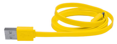Зарядний кабель Yancop, колір жовтий - AP741947-02- Фото №1