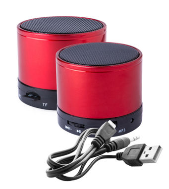  Динамік Bluetooth Martins, колір червоний - AP741951-05- Фото №1