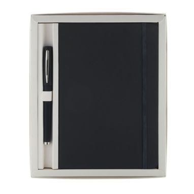 Набір блокнот і ручка Marden, колір чорний - AP741971-10- Фото №1