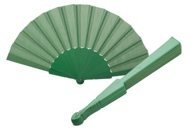 Веер из текстиля Tela, цвет зеленый - AP761252-07- Фото №1