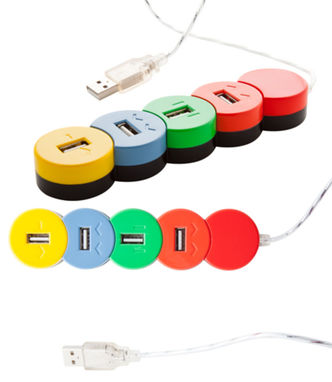 Хаб USB Proc, колір багатобарвний - AP761366- Фото №1