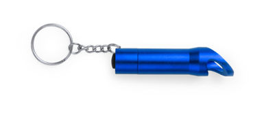 Брелок-открывалка с LED фонариком, синий Zaro, цвет синий - AP781001-06- Фото №1