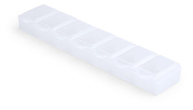 Коробочка для пігулок Lucam, колір білий - AP781016-01- Фото №1