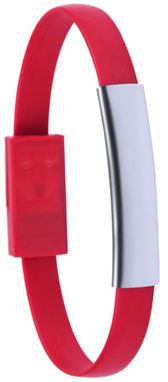 Браслет-зарядный кабель Beth, цвет красный - AP781138-05- Фото №2