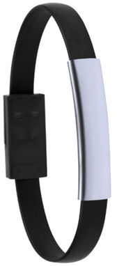 Браслет-зарядный кабель Beth, цвет черный - AP781138-10- Фото №2
