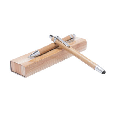 Набір бамбукових ручок Heleon, колір натуральний - AP781185- Фото №1