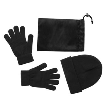 Набор из шапки и перчаток Duvel, цвет черный - AP781300-10- Фото №1