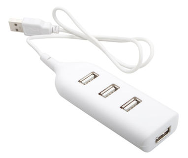 Хаб USB Ohm, колір білий - AP791401-01- Фото №1