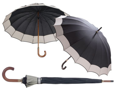 Зонт-трость Monaco, цвет черный - AP800708-10- Фото №1