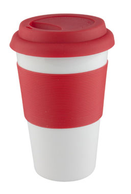 Чашка керамическая Soft Touch, цвет красный - AP803420-05- Фото №2